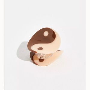 Free People Brown and Cream Hair Clip